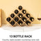 Wooden 13-Bottle Wine Rack - Nature Wood 4-Tier Wine Display Rack/Free Standing and Countertop Wine Storage Shelf - Bottle Holder/Cabinet Glass Rack XHJJ4-NA